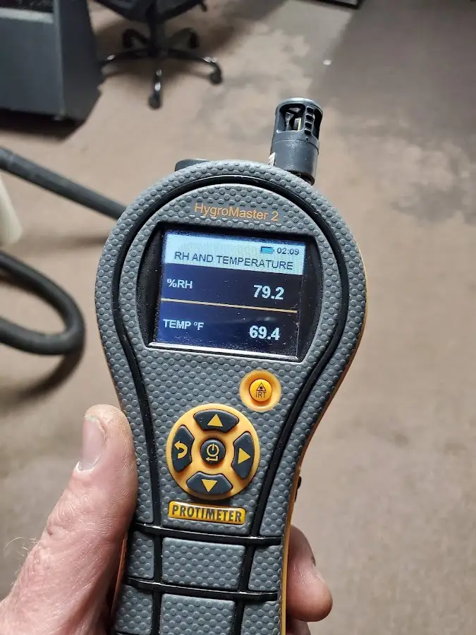 Moisture meter humidity assessment for Fire & Smoke Damage Restoration in Melissa